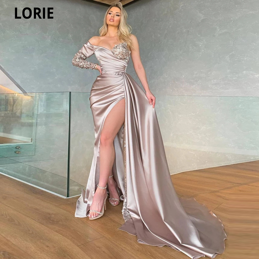 LORIE a 라인 아가씨 레이스 댄스 파티 드레스 2021 현대 비치 파티 로브 드 Soiree 드 Mariage 특별 행사 이브닝 가운